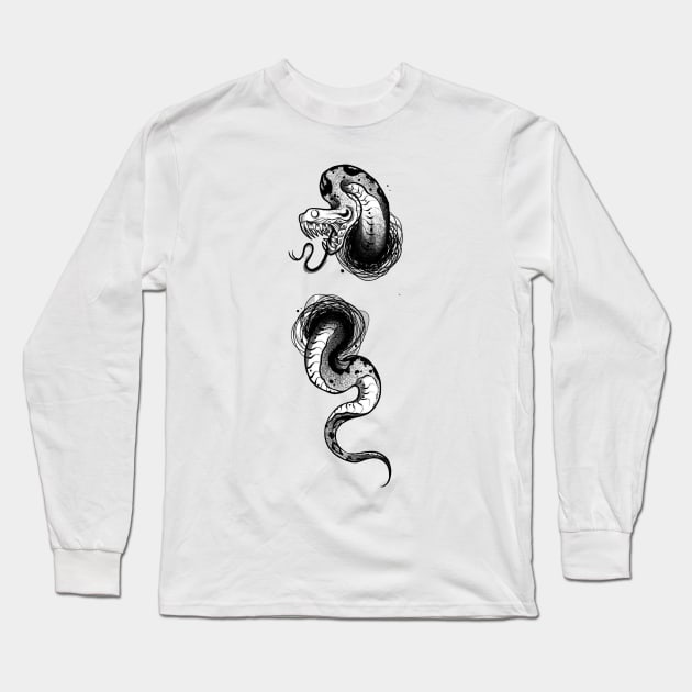 snake Long Sleeve T-Shirt by i want money